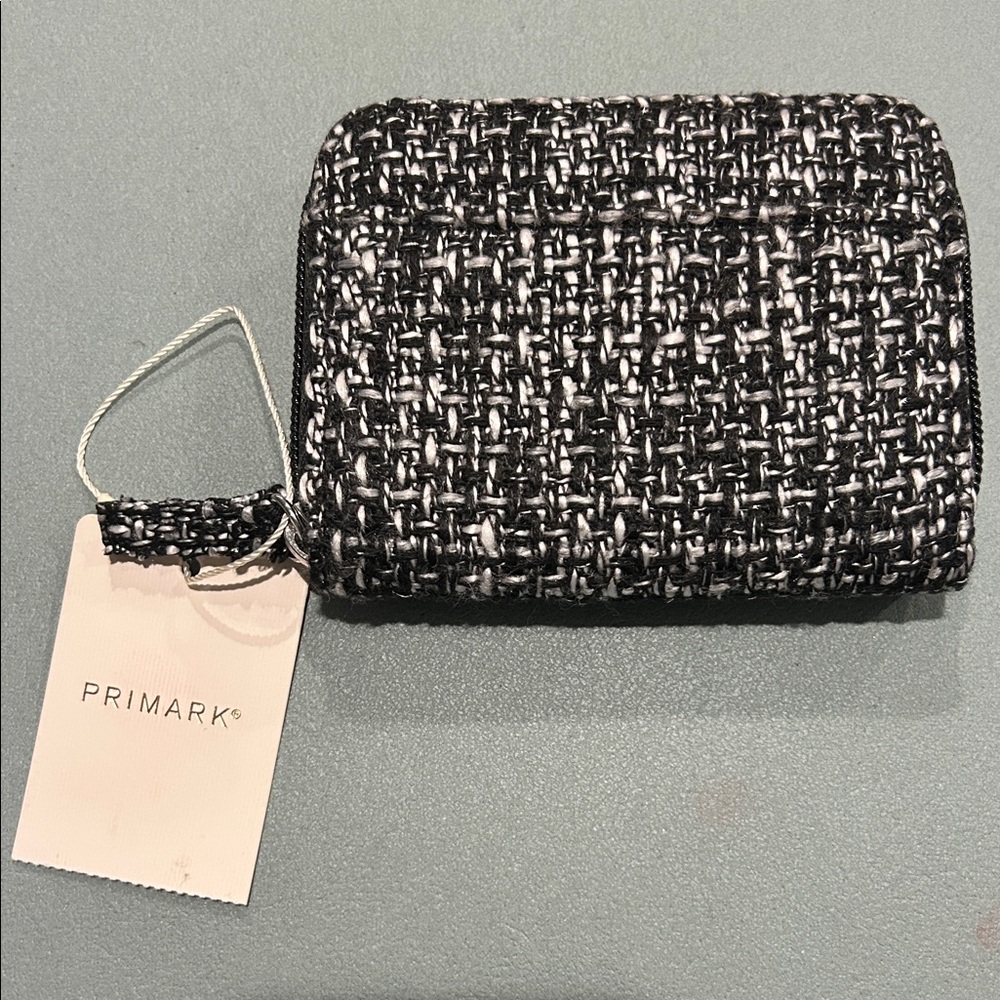 Primark Monochrome Tweed Wallet NWT